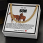 Son Cuban Chain Necklace- Horse