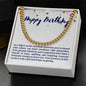 Happy Birthday Cuban Link Chain
