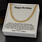 Happy Birthday Cuban Link Chain