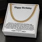 Happy Birthday Cuban Link Chain