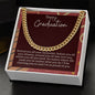 Happy Graduation Cuban Link Chain