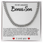 Bonus Son Cuban Link Necklace