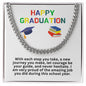 Happy Graduation Cuban Link Necklace