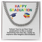Happy Graduation Cuban Link Necklace