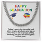 Happy Graduation Cuban Link Necklace