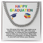 Happy Graduation Cuban Link Necklace