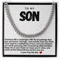 Son Cuban Link Chain- Embrace Life's Challenges
