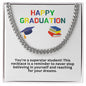 Happy Graduation Cuban Link Necklace