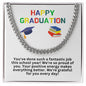 Happy Graduation Cuban Link Necklace