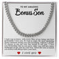 Bonus Son Cuban Link Necklace