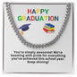 Happy Graduation Cuban Link Necklace