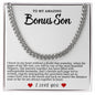 Bonus Son Cuban Link Necklace