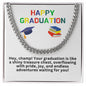 Happy Graduation Cuban Link Necklace