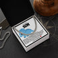 Son Cuban Chain Necklace- Blue Dinosaur