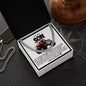 Son Cuban Chain Necklace- Red Pick Up Monster Truck