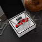 Son Cuban Chain Necklace- Red Sports Car