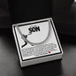 Son Cuban Chain Necklace- Baseball