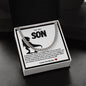 Son Cuban Chain Necklace- Dinosaur