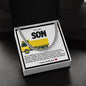 Son Cuban Chain Necklace- Yellow Dump Truck