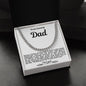 To My Amazing Dad Cuban Link Chain Necklace
