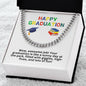 Happy Graduation Cuban Link Necklace