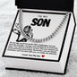 Son Cuban Chain Necklace- Football