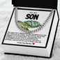 Son Cuban Chain Necklace- Sea Turtle
