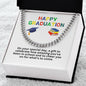 Happy Graduation Cuban Link Necklace