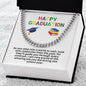 Happy Graduation Cuban Link Necklace