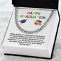 Happy Graduation Cuban Link Necklace