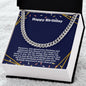Happy Birthday Cuban Link Chain