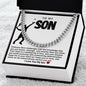 Son Cuban Chain Necklace- Tennis