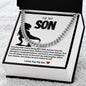 Son Cuban Chain Necklace- Dinosaur