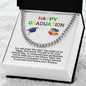 Happy Graduation Cuban Link Necklace