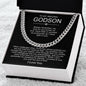 To Godson from God Parent Cuban Link Chain