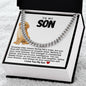 Son Cuban Chain Necklace- Puppy Dog