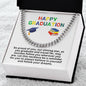 Happy Graduation Cuban Link Necklace