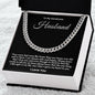 To My Handsome Husband Cuban Chain Necklace