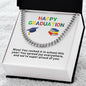Happy Graduation Cuban Link Necklace
