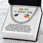 Happy Graduation Cuban Link Necklace