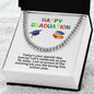 Happy Graduation Cuban Link Necklace