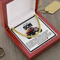 Son Cuban Chain Necklace- Red Pick Up Monster Truck