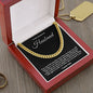 To My Handsome Husband Cuban Chain Necklace