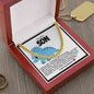 Son Cuban Chain Necklace- Blue Dinosaur