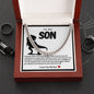 Son Cuban Chain Necklace- Dinosaur