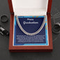 Happy Graduation Cuban Link Chain