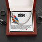 Son Cuban Chain Necklace- Parrot