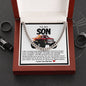 Son Cuban Chain Necklace- Red Pick Up Monster Truck