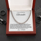 To My Amazing Son Personalized Necklace