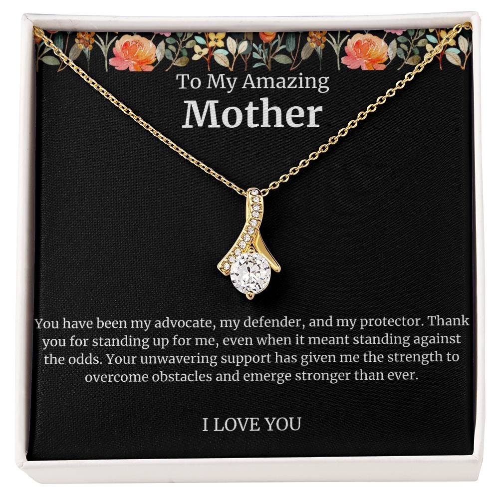 To My Amazing Mother Alluring Beauty Necklace